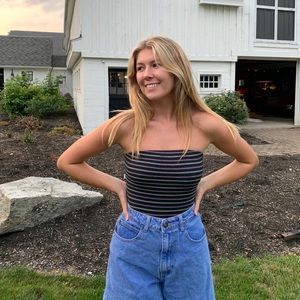 Urban outfitters strapless bodysuit